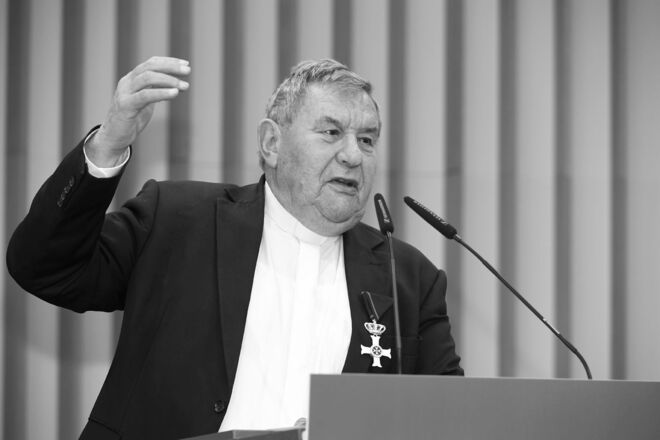 Prälat Franz Glaser bei der Malteser Diözesanversammlung 2017 in Winnenden. Foto: KD Busch/Malteser